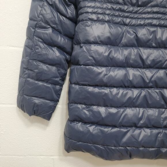 NWT Luzern Goose Down Full-Zip Puffer Jacket Size 2XL Blue Hooded - Picture 8 of 12